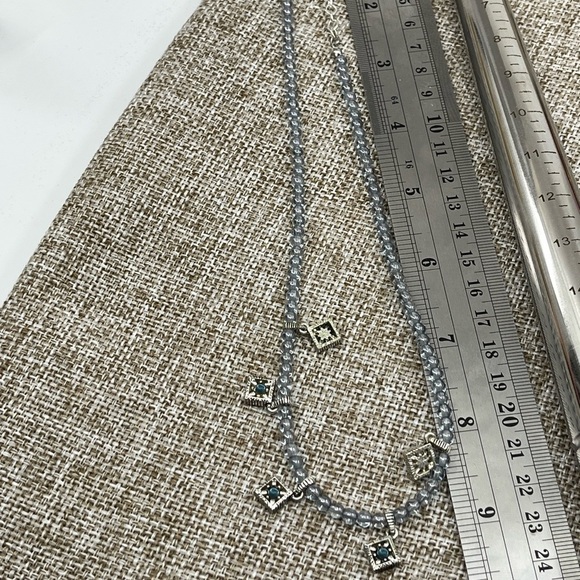 ✨ Vintage Napier Azure Dreams 16-18" Station Necklace - Picture 17 of 17